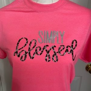 Brand New "Simply Blessed" tshirt